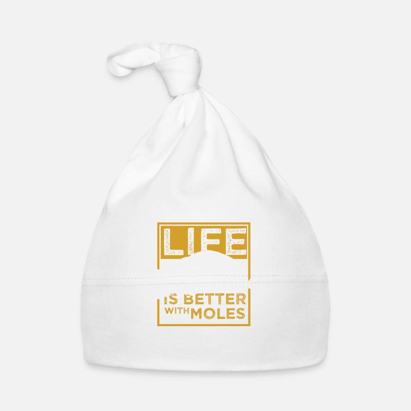 Maulwurf Leben blind Tier Schaufel Geschenk Baby Bio-Mütze