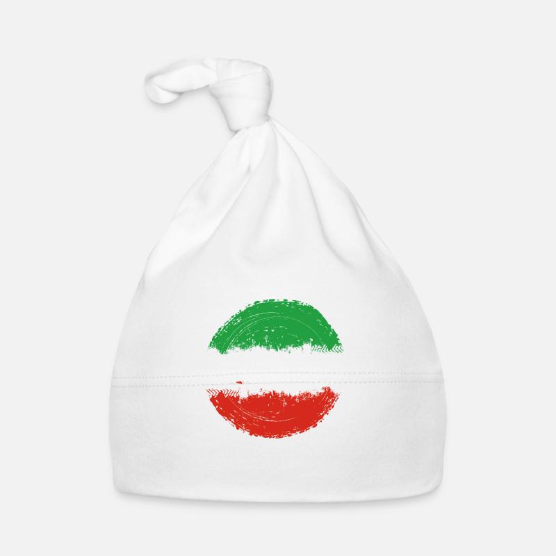 Iran - Organic Baby Cap - white