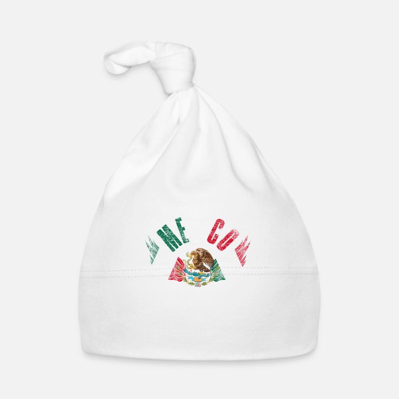 Mexique - Bonnet bio Bébé - blanc