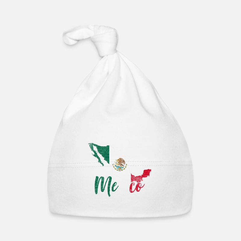 Mexiko - Baby Bio-Mütze - Weiß