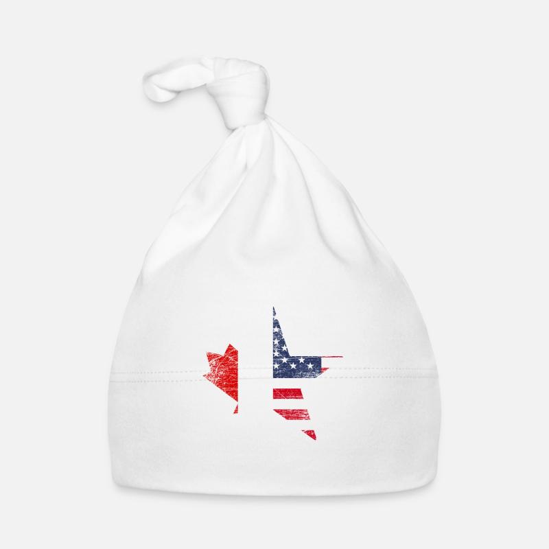 Canada USA Drapeau Maple Leaf Gift Nation Pays Bonnet bio Bébé