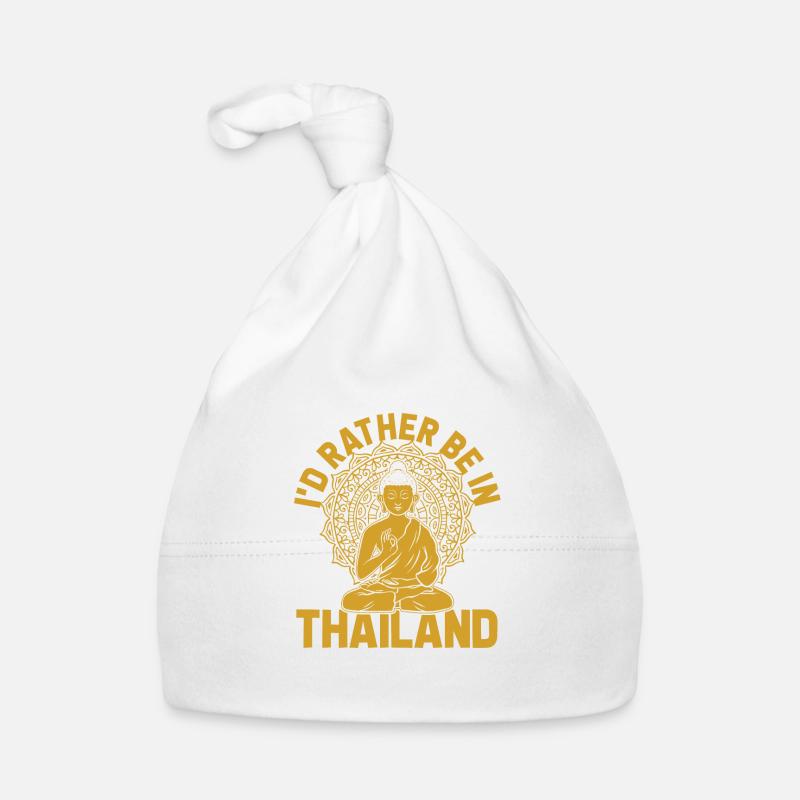 Thailand - Baby Bio-Mütze - Weiß