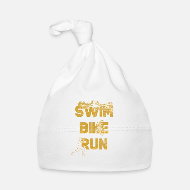 Athlète de course de vélo de natation de triathlon Bonnet bio Bébé