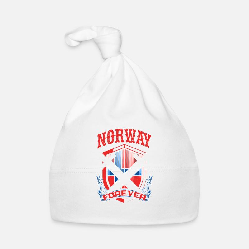 Norwegen - Baby Bio-Mütze - Weiß