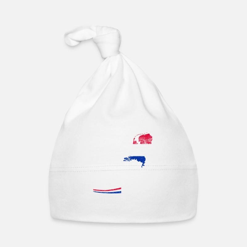 Netherlands - Organic Baby Cap - white