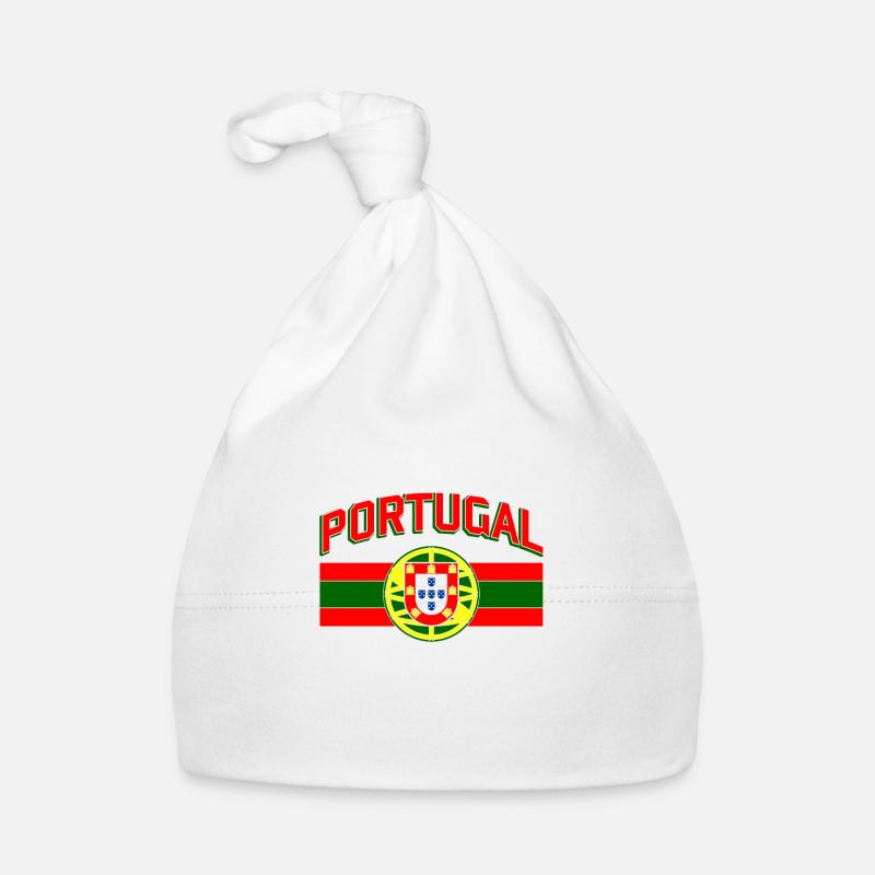 Drapeau du Portugal Bonnet bio Bébé