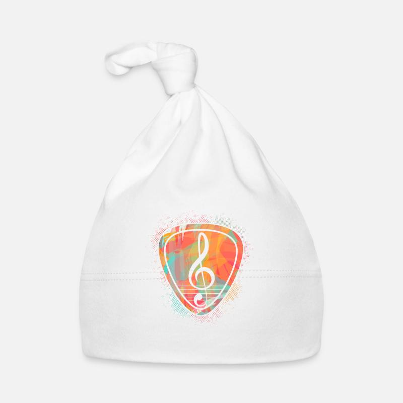 Clef treble clef guitar plectrum Organic Baby Cap