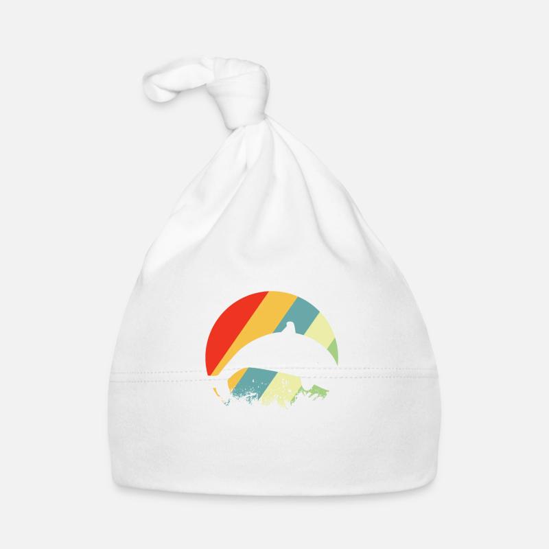 killer whale - Organic Baby Cap - white