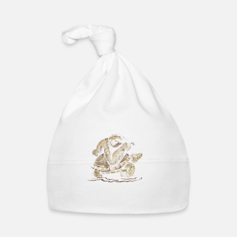 Sloth and a toad Organic Baby Cap