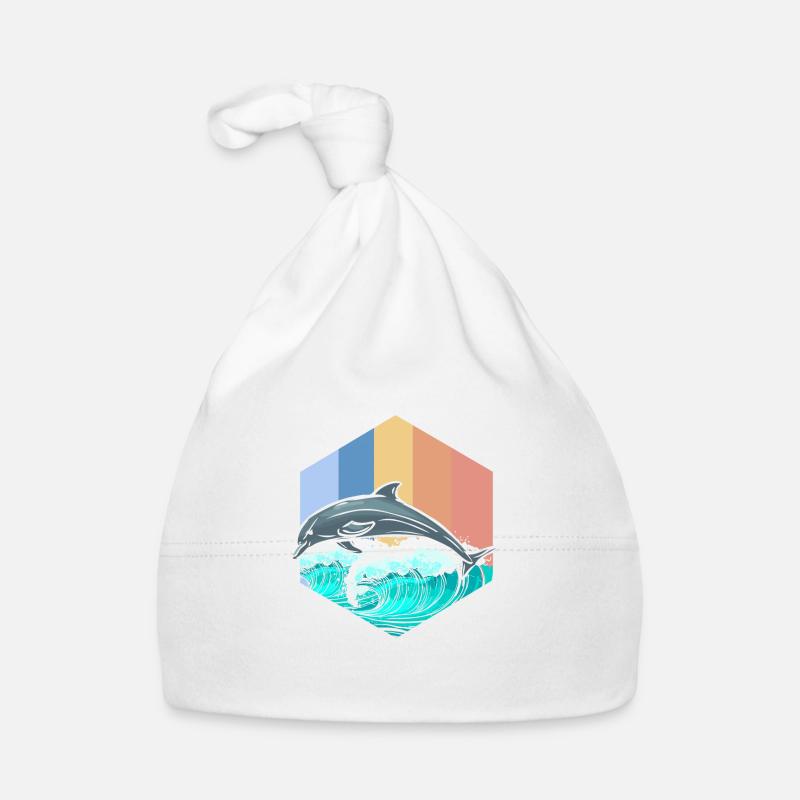 dolphin Organic Baby Cap