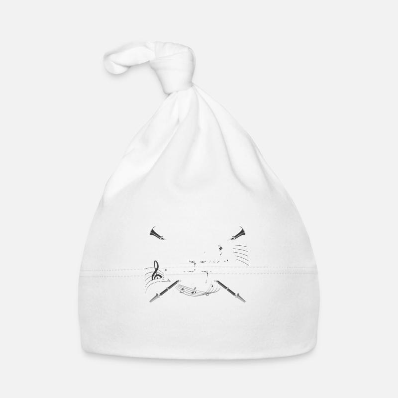 hautbois - Bonnet bio Bébé - blanc