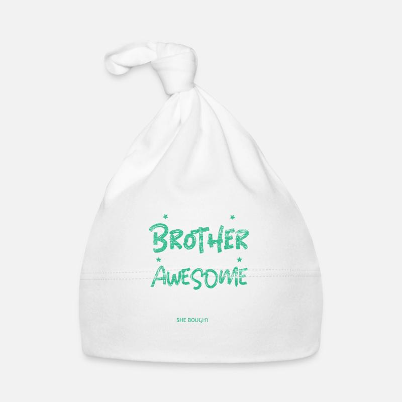 Stolzer Bruder Schwester Baby Bio-Mütze