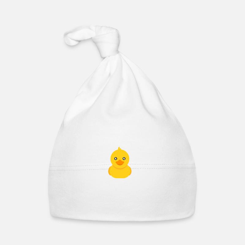J'aime les canards - Bonnet bio Bébé - blanc
