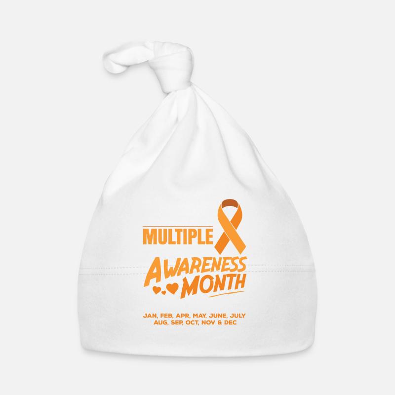 MS Awareness Warrior - Baby Bio-Mütze - Weiß
