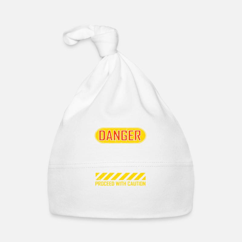 Funny Danger Grumpy Old Man Saying Organic Baby Cap