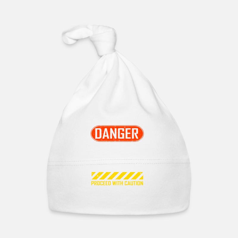 Funny Danger Grumpy Old Man Saying Organic Baby Cap