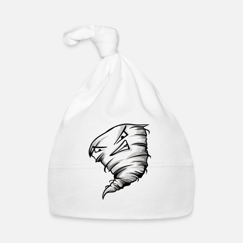 tornado - Organic Baby Cap - white