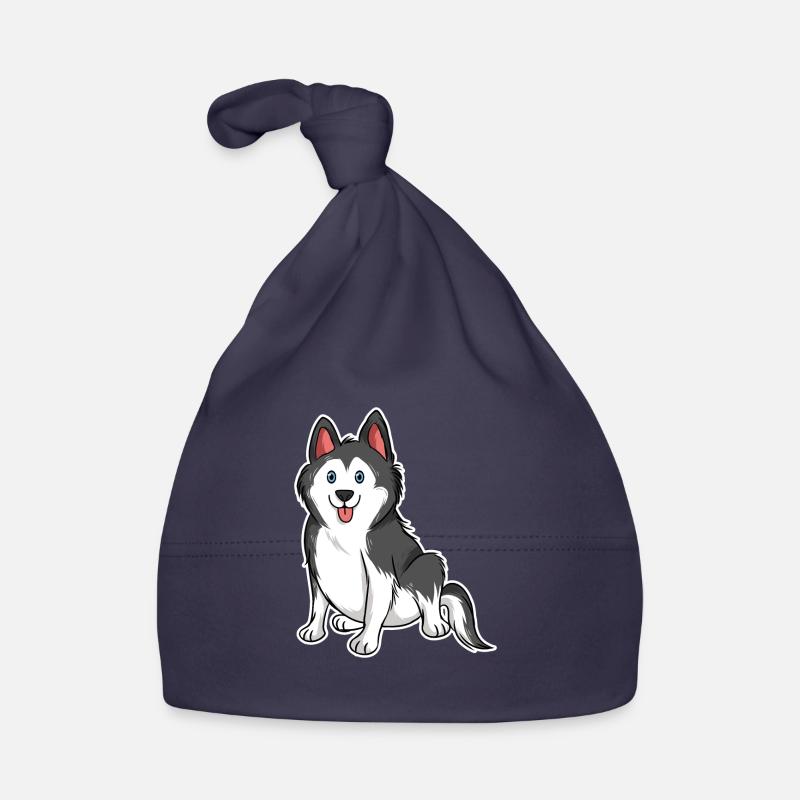 Husky sibérien Bonnet bio Bébé