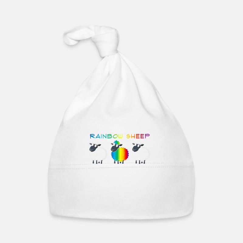 Couleurs arc-en-ciel de moutons CSD Bonnet bio Bébé