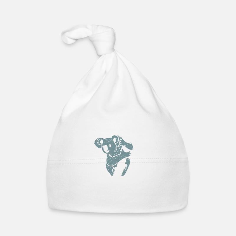 Meme Koala Design Quote Koala Me Back - Baby Bio-Mütze - Weiß