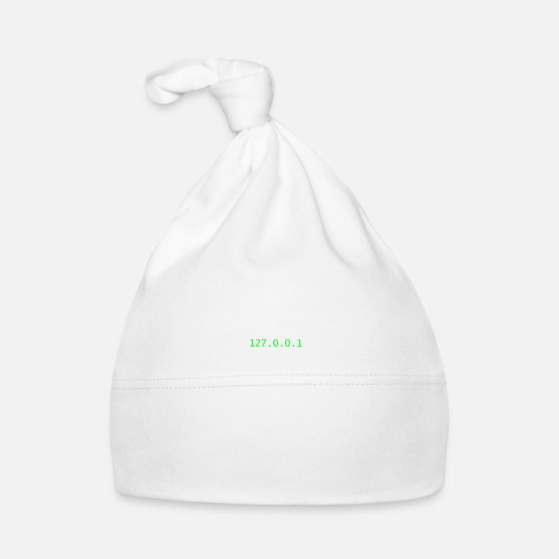 J'ai piraté 127.0.0.1 - Bonnet bio Bébé - blanc
