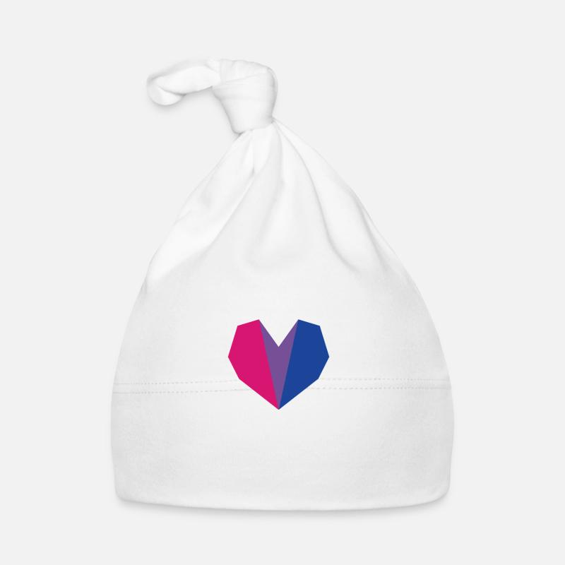 Bi Pride Herz Flagge Baby Bio-Mütze