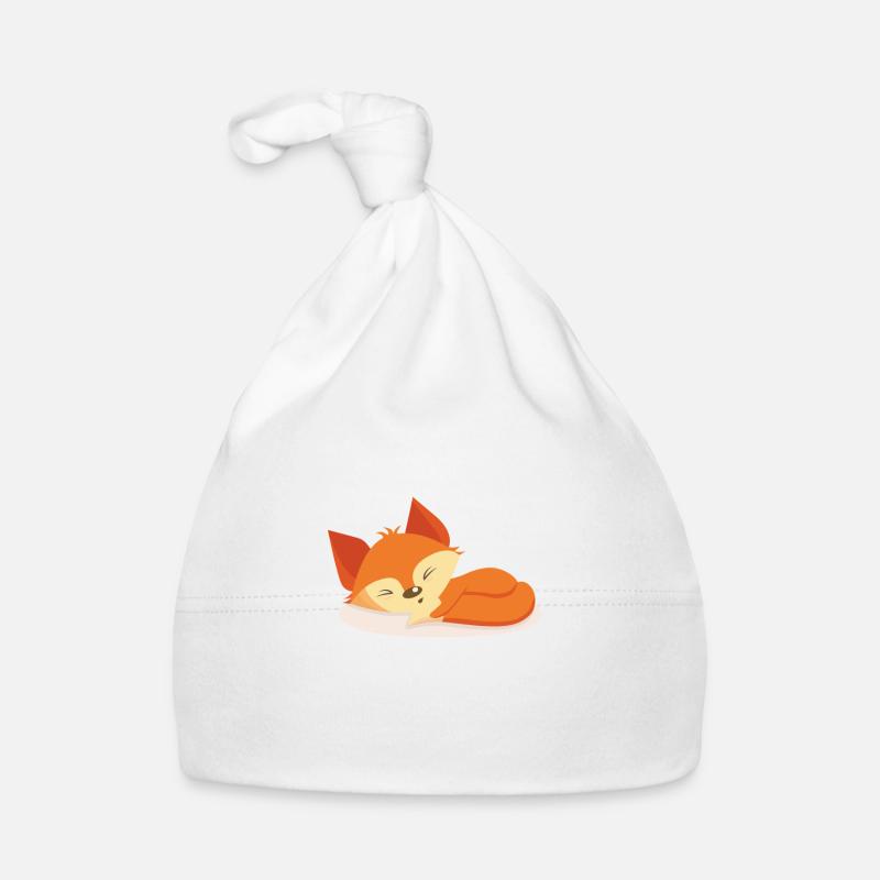 Offizielles Schlafshirt Fuchs Design Geschenk Baby Bio-Mütze