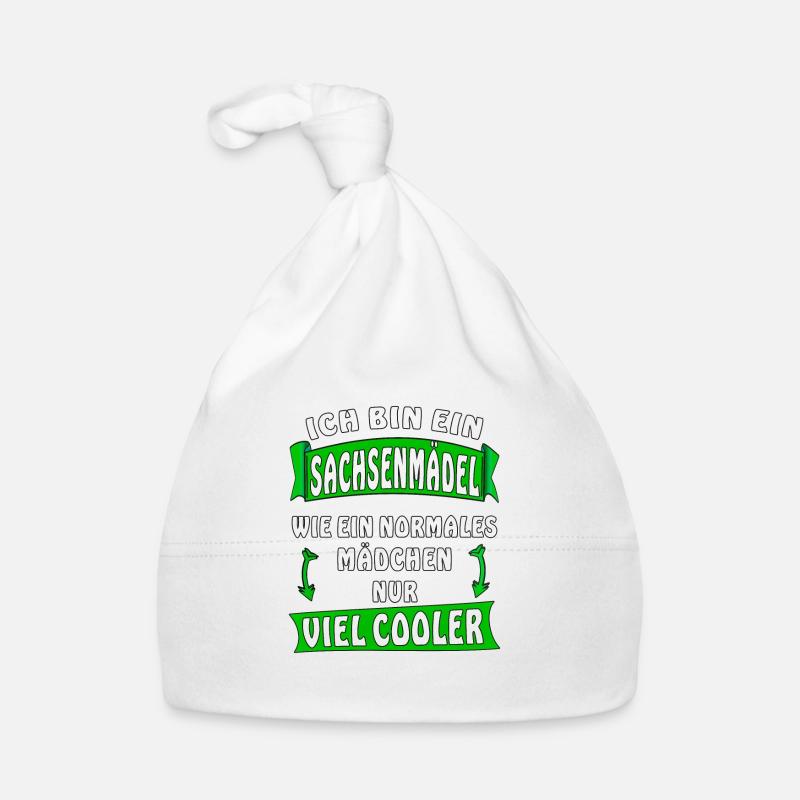 ICH BIN EIN SACHSENMÄDEL Baby Bio-Mütze