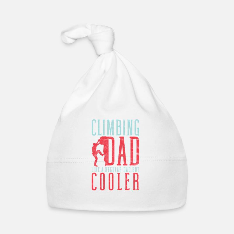 Climber Climbing Dad Like A Regular Dad But Cooler Bonnet bio Bébé