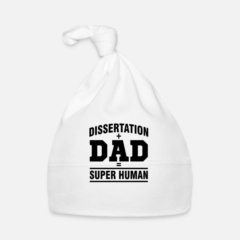 Dissertation Dad Phd Geschenk Abschluss Student Baby Bio-Mütze