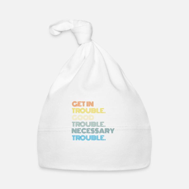 John Lewis Tee Get in Good Necessary Trouble Organic Baby Cap