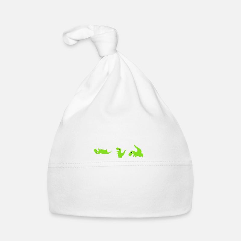Dino The struggle is real funny T-Rex gym workout - Bonnet bio Bébé - blanc