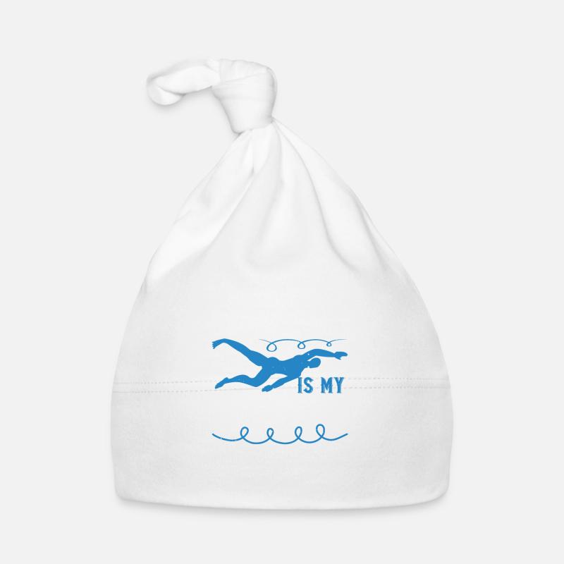 Schwimmen Chlor ist mein Eau de Cologne Baby Bio-Mütze