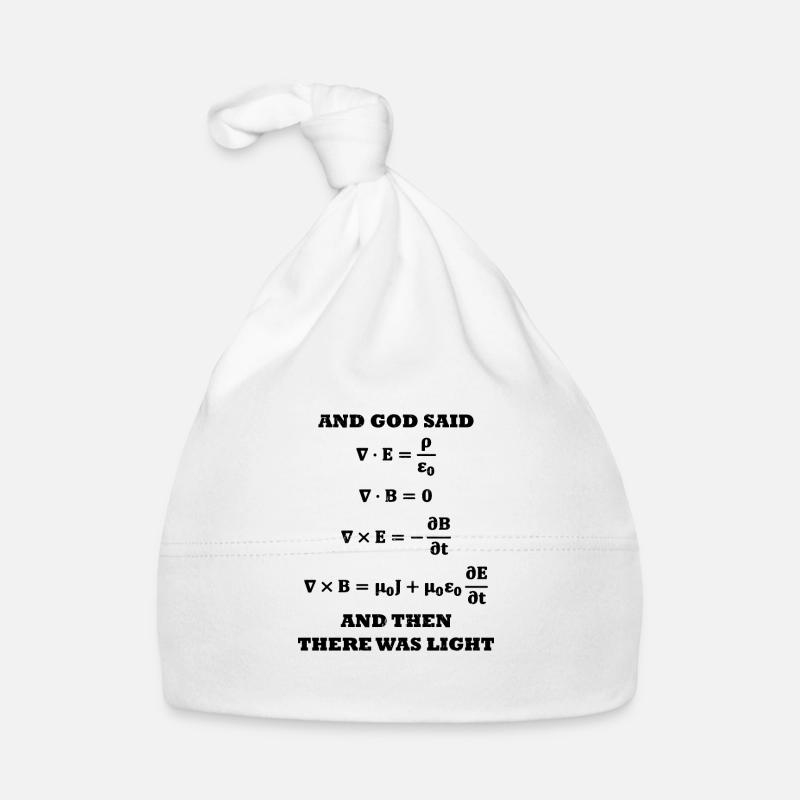 Formule de physique Équations Cadeau de physicien Bonnet bio Bébé