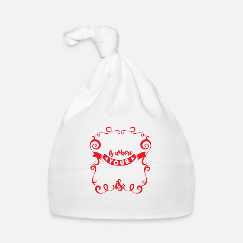 Zuhause Mama Mutter Liebe rot Herz Mutterliebe Baby Bio-Mütze