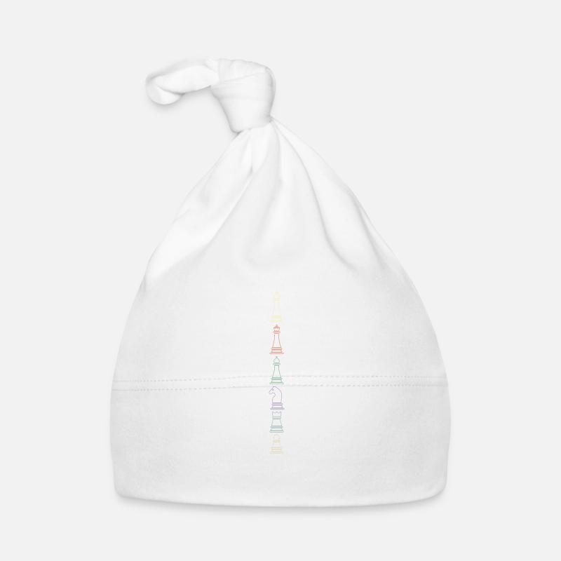 Pièces d'échecs Roi Dame Fou Échec Bonnet bio Bébé