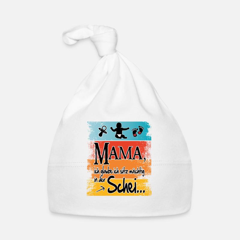 Baby Mama Windel voll eingeschissen Baby Bio-Mütze