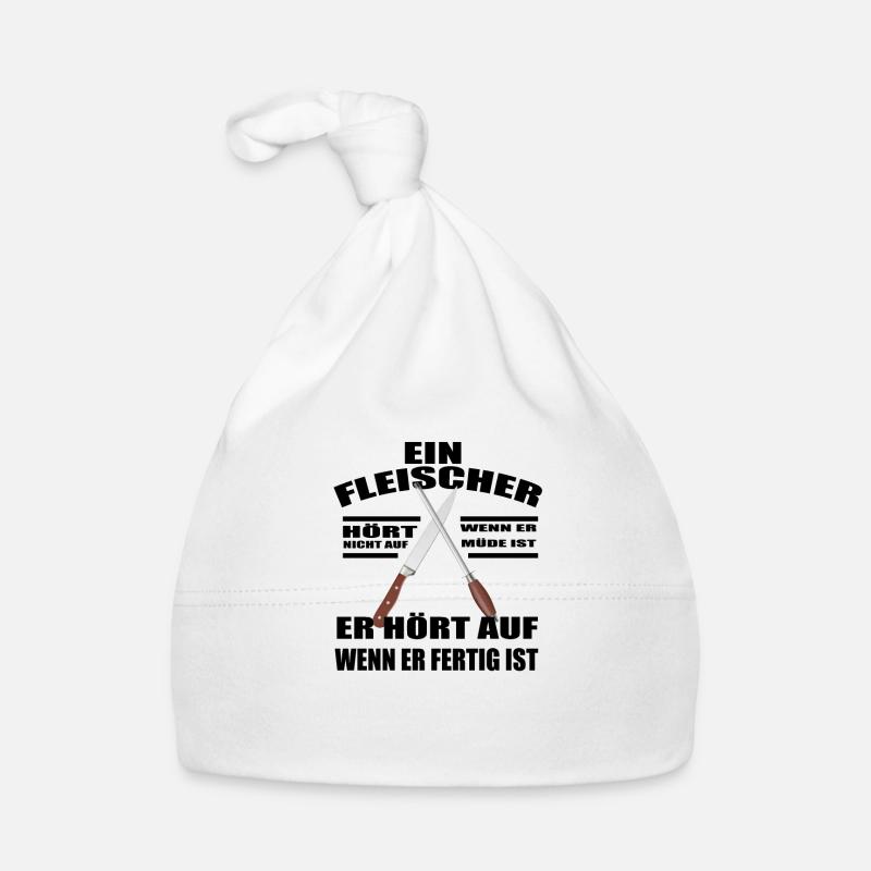 Fleischer Metzger Zerleger Schlachter Baby Bio-Mütze