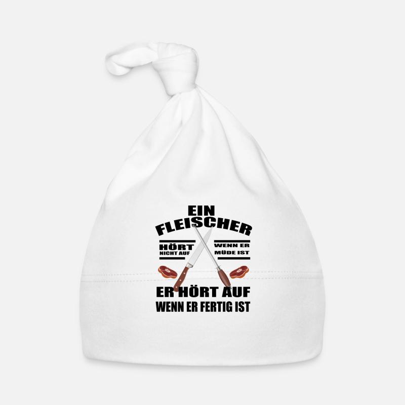Fleischer Metzger Zerleger Schlachter Baby Bio-Mütze