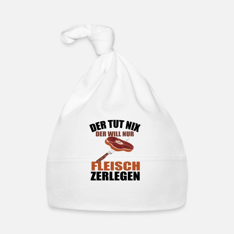 Fleischer Metzger Zerleger Zerlegen Baby Bio-Mütze