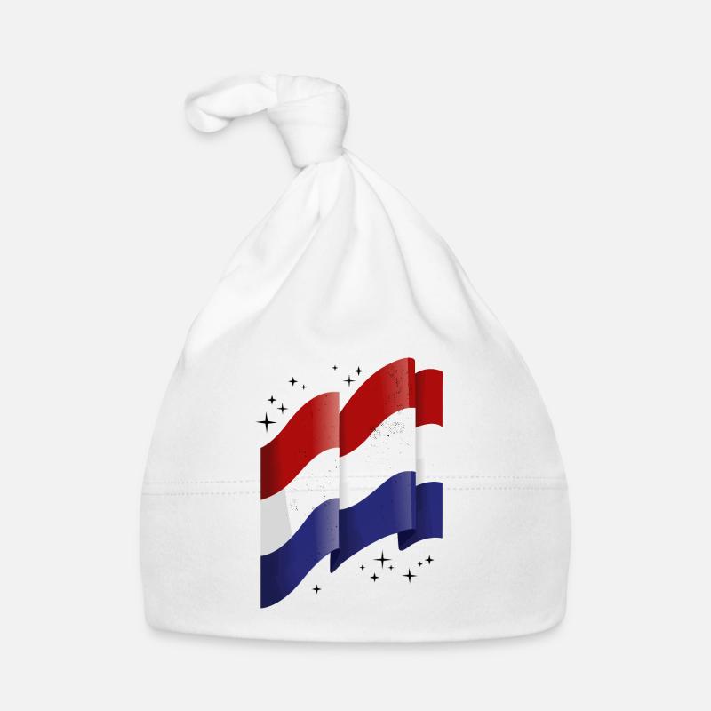 Drapeau des Pays-Bas Hollande Drapeau néerlandais Bonnet bio Bébé