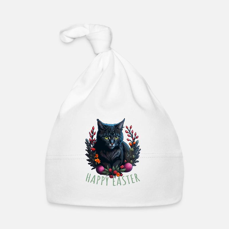 chat mignon à Pâques et au printemps Joyeuses Bonnet bio Bébé