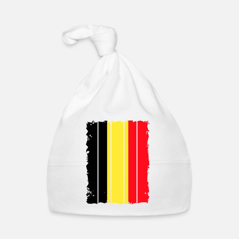 Drapeau belge Vintage Drapeau belge Look vieilli Bonnet bio Bébé