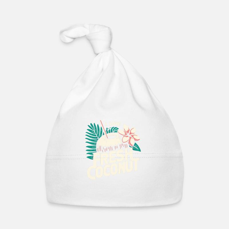 I love fresh coconut Organic Baby Cap