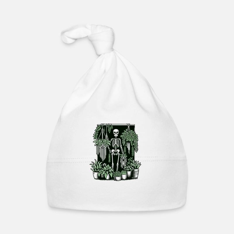 Macrame and plants Organic Baby Cap