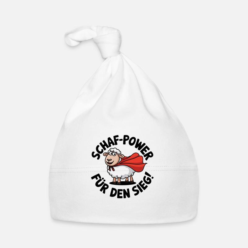 Lustiger Schaf Brettspiel Spruch Baby Bio-Mütze