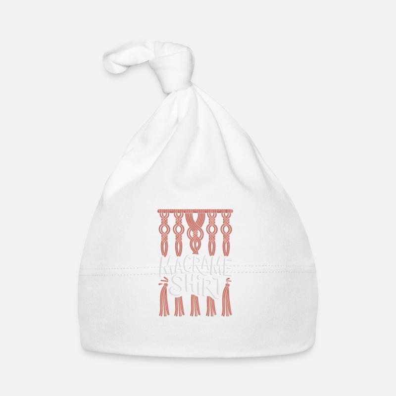 Citation amusante en macramé pour les amateurs de macramé boho Bonnet bio Bébé