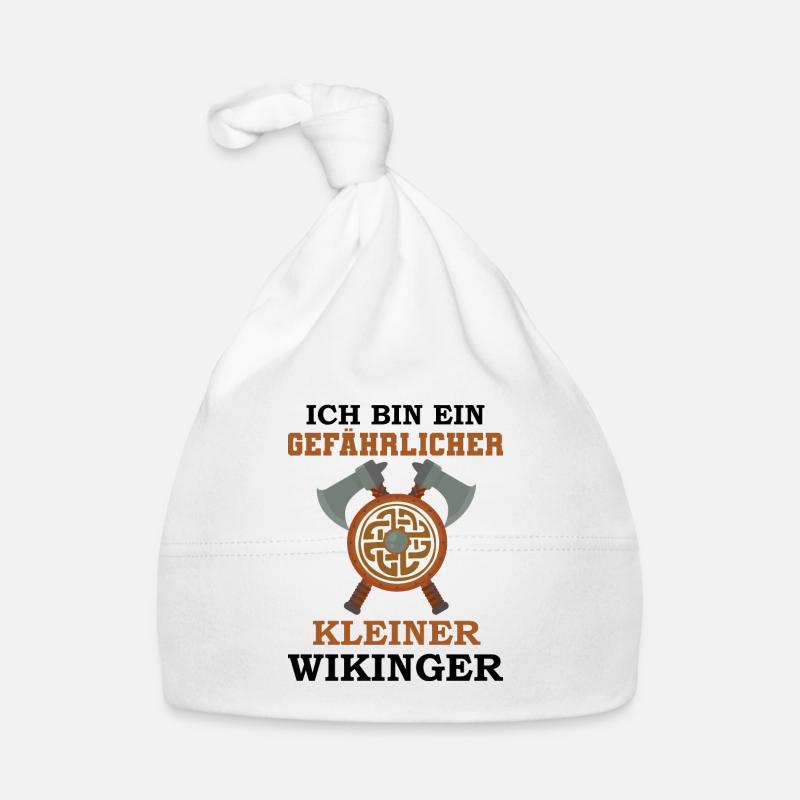 Kleiner Wikinger Wikinger - Baby Bio-Mütze - Weiß