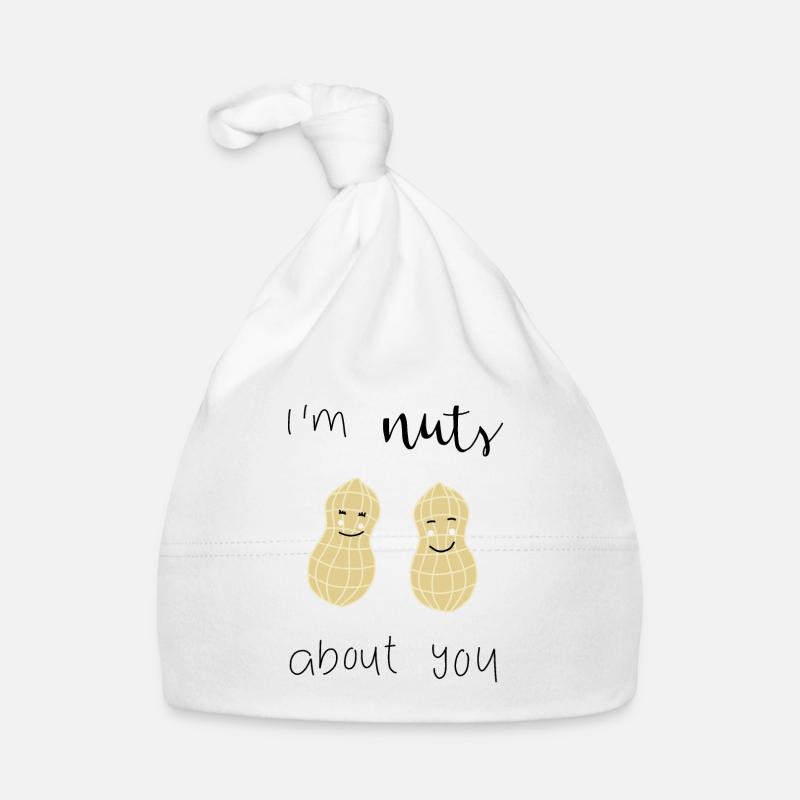 Peanut saying Organic Baby Cap