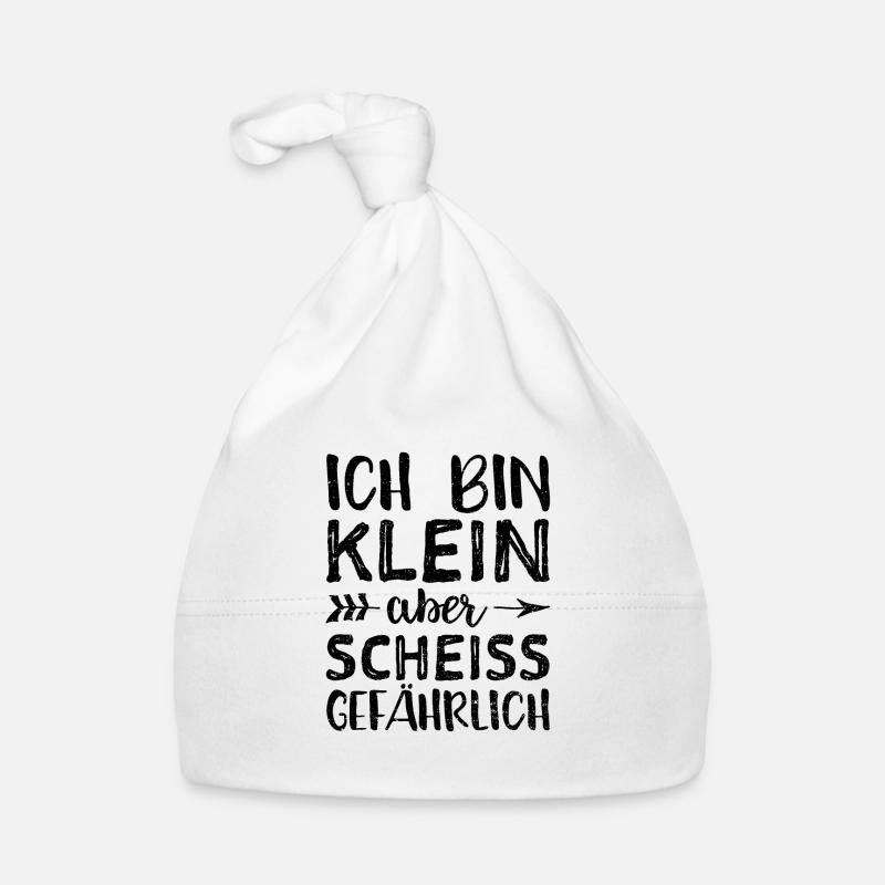 Ich Bin Klein Aber Scheiß Gefährlich Baby Bio-Mütze